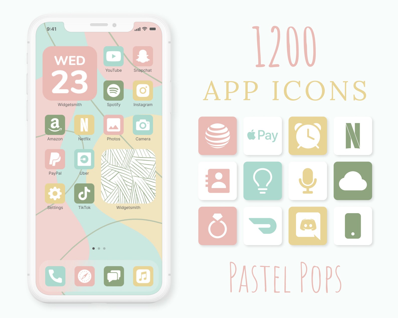 Pastel Pops App Icons Bundle 1200 Aesthetic Custom Themed Pastel Pops App Icons Bundle 1200 Aesthetic Custom Themed