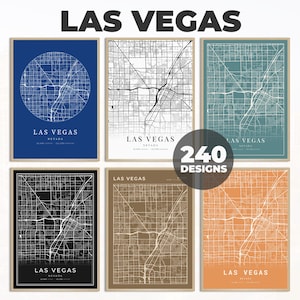 Las Vegas Kartographie Karte, Las Vegas Wandposter, Las Vegas Wanddruck, Karte Druck, Karte Wandkunst, Stadt Karte Download, Las Vegas Karte Kunst