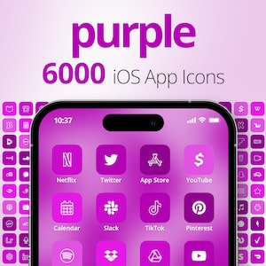 Aesthetic App Icons, Purple Icons, Purple Aesthetic, Purple iOS App Icons, Purple Wallpapers, iPhone Homescreen Customization