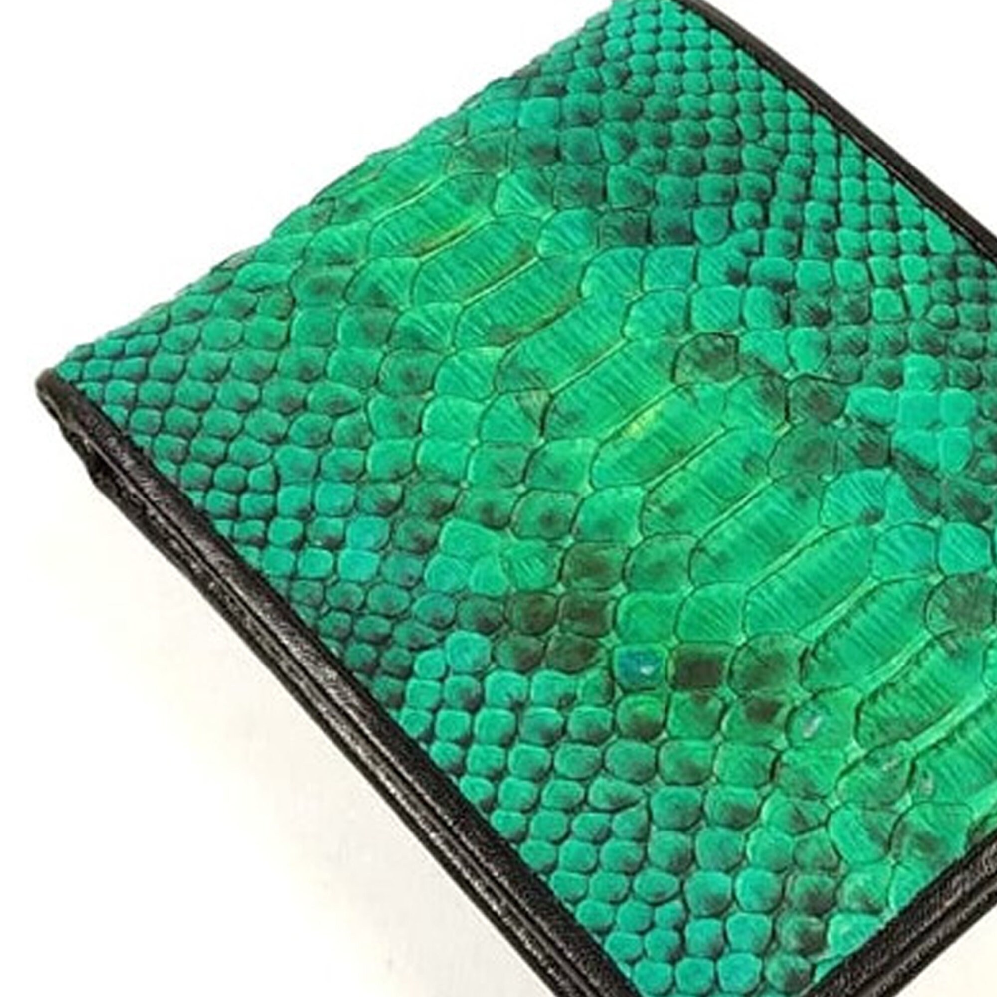 Snakeskin Wallet Handmade Python Snake Skin Leather Cowhide on | Etsy