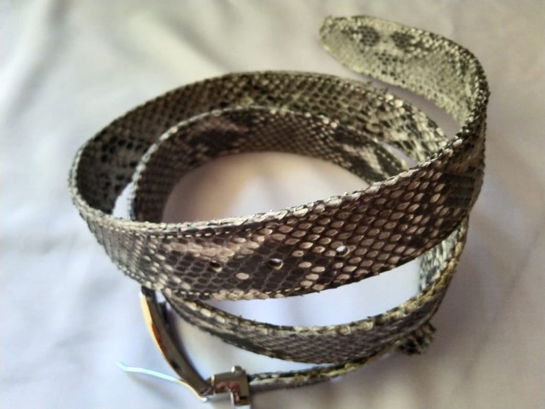 Snakeskin Belt Real Genuine Python Snake Skin Leather Handmade | Etsy