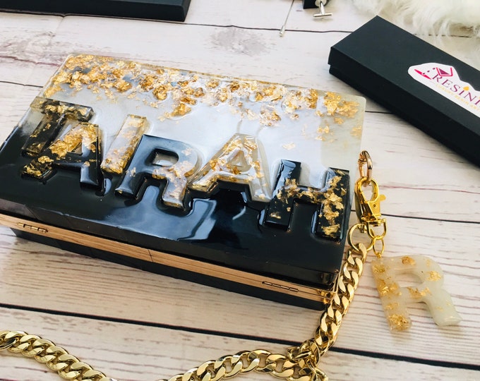 MADE TO ORDER Bespoke Name Clutch Bag Etsy