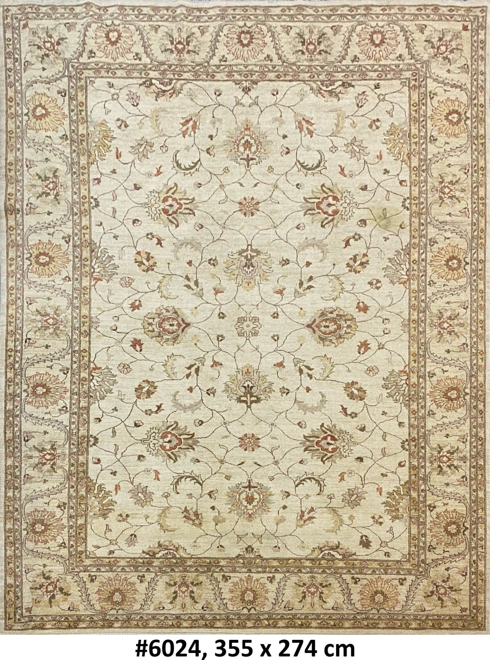 9' X 11' Beautiful Floral Uzbek Sultanabad Hand Knotted Area Rug North ...