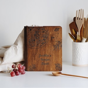 Personalized Recipe Binder Blank Recipe Book Cookbook Gift From Daughter For Mom Her Custom Recipe Journal