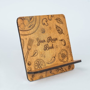 Suporte para livro de receitas para tamanhos A6, A5, A4