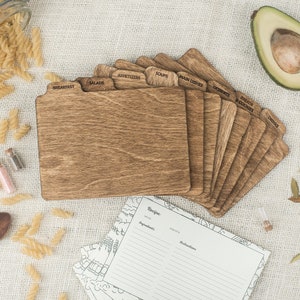 Divisori in legno + schede ricette