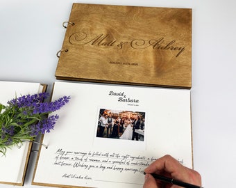 Instax Polaroid Guest Book Wooden Photo Album Wedding Gift