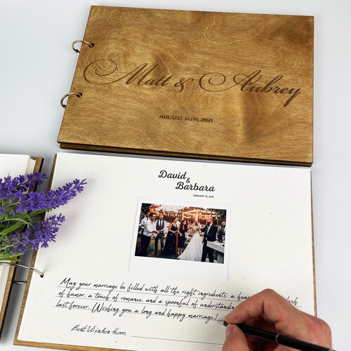 Instax Polaroid Wedding Photo Album Guest Book Bridal Shower Etsy