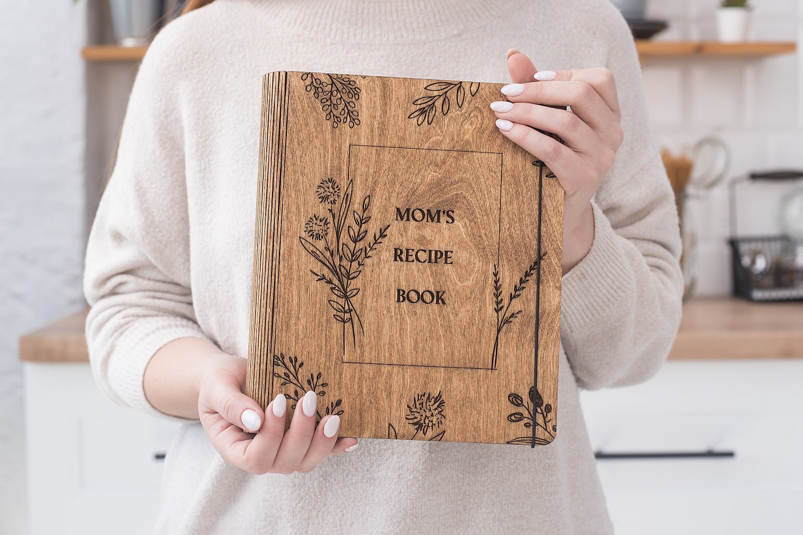 Recipe Book Custom Blank Binder Gifts for Mom Wooden Cookbook Etsy