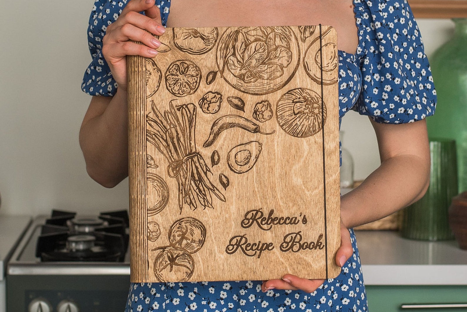 Personalized Wooden Recipe Book by Makety