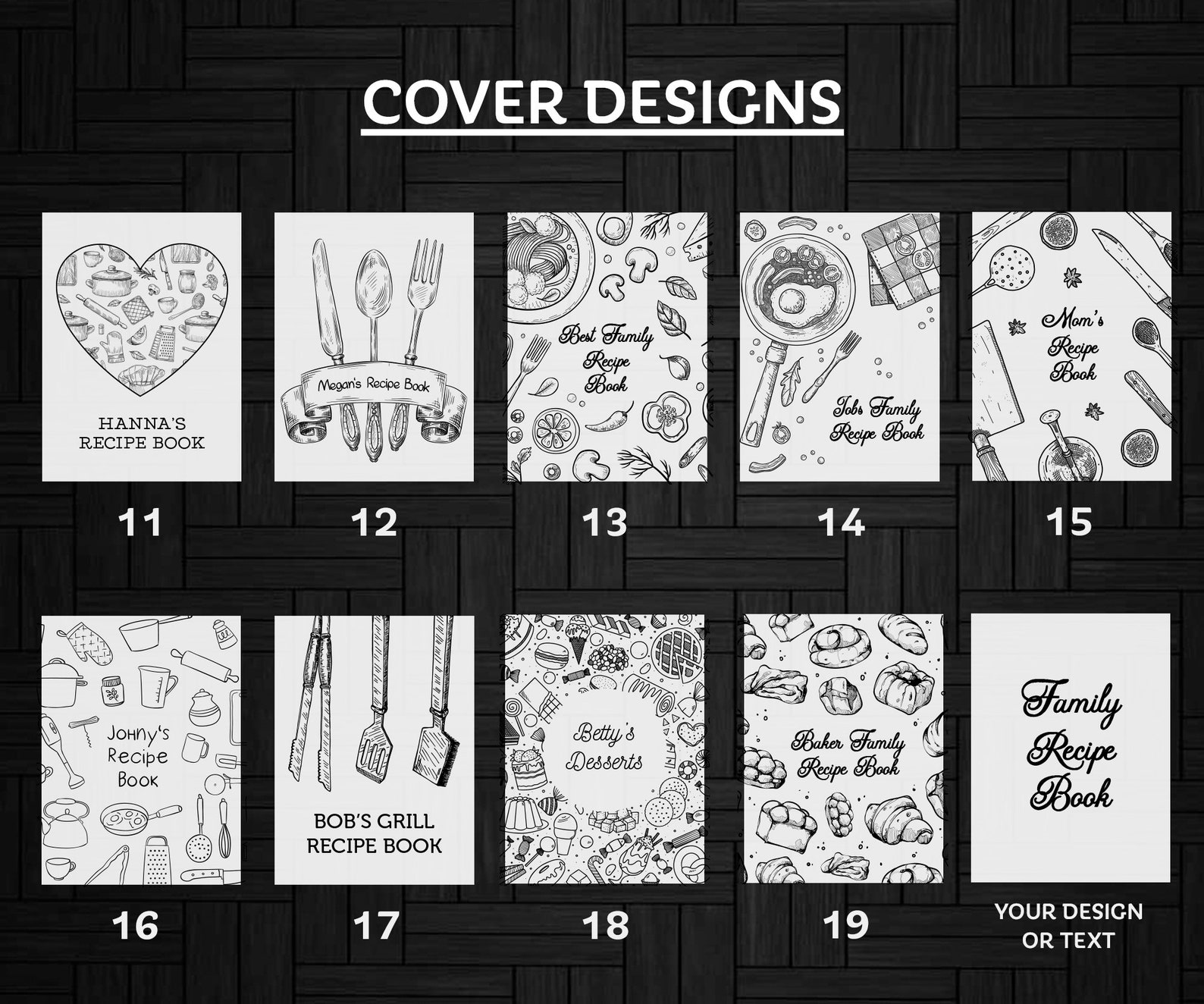 Custom Recipe Binder Gift for Her Mom Cookbook Wooden Etsy