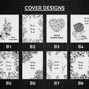 Libro de recetas personalizado en blanco para escribir tus propias recetas, regalo de Navidad para mamá e hija imagen 4