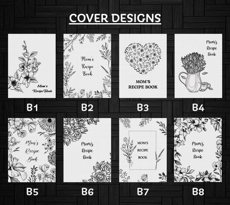 Libro de recetas personalizado en blanco para escribir tus propias recetas, regalo de Navidad para mamá e hija imagen 4