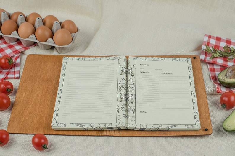 Personalized recipe binder book image 3