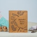 Personalized Recipe Binder Cookbook Blank Book Custom Food Journal Notebook Wooden Gift For Christmas 