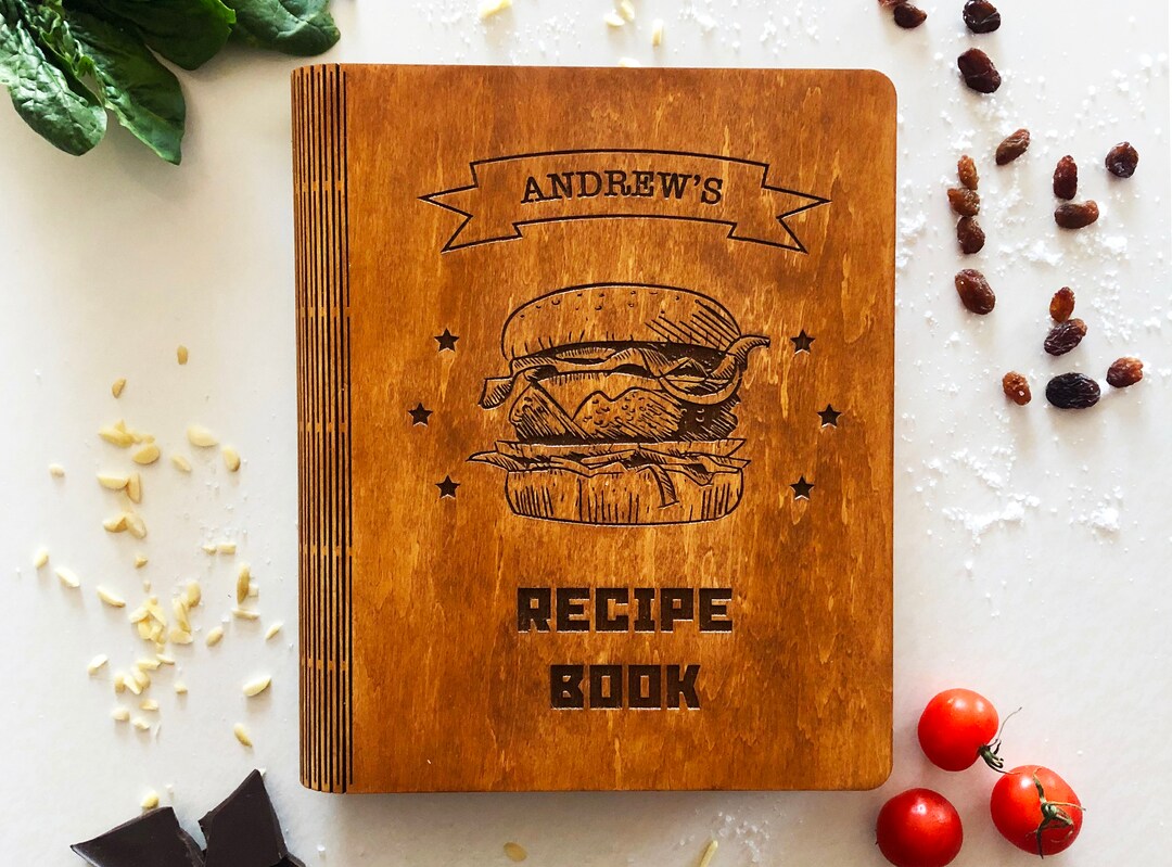 Recipe Binder Personalized Recipe Book Gift for Dad Custom Cookbook