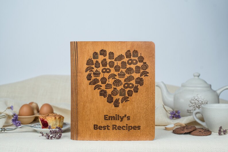 Personalized recipe binder book image 1