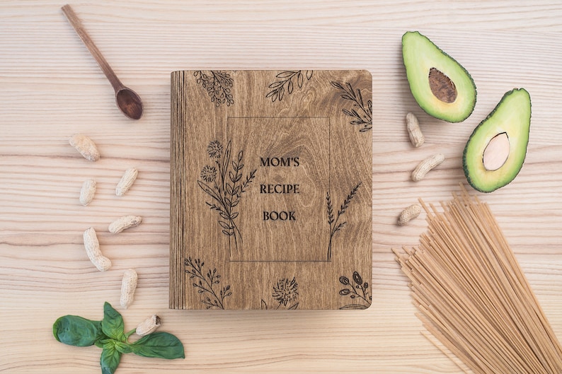 Libro de recetas personalizado en blanco para escribir tus propias recetas, regalo de Navidad para mamá e hija imagen 9