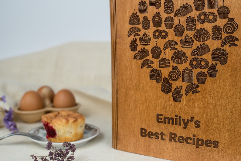 Personalized recipe binder book image 2