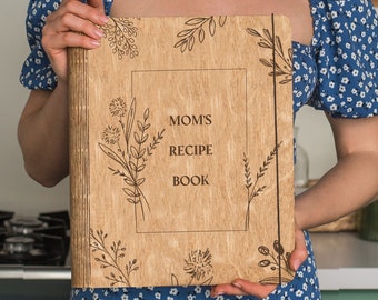 Custom Blank Recipe Book Binder To Write In Own Recipes Christmas Gift For Mom Daughter