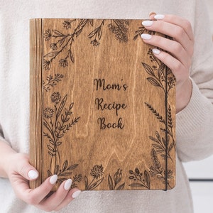 Personalized Recipe Book Blank Custom Cookbook Binder Mothers Day Gift image 9