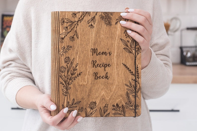 Personalized Recipe Book Blank Custom Cookbook Binder Mothers Day Gift image 9