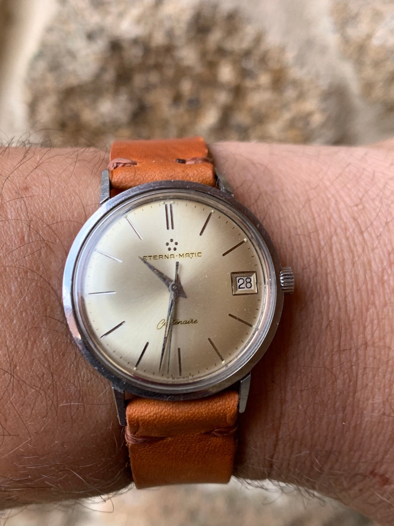 Eterna Matic Centenaire Vintage Heren Dress Watch | Etsy