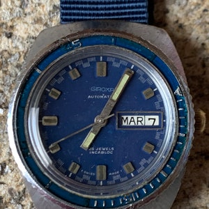 Giroxa Automatic Day Date 25 Jewels – Vintage Diver Men’s Watch