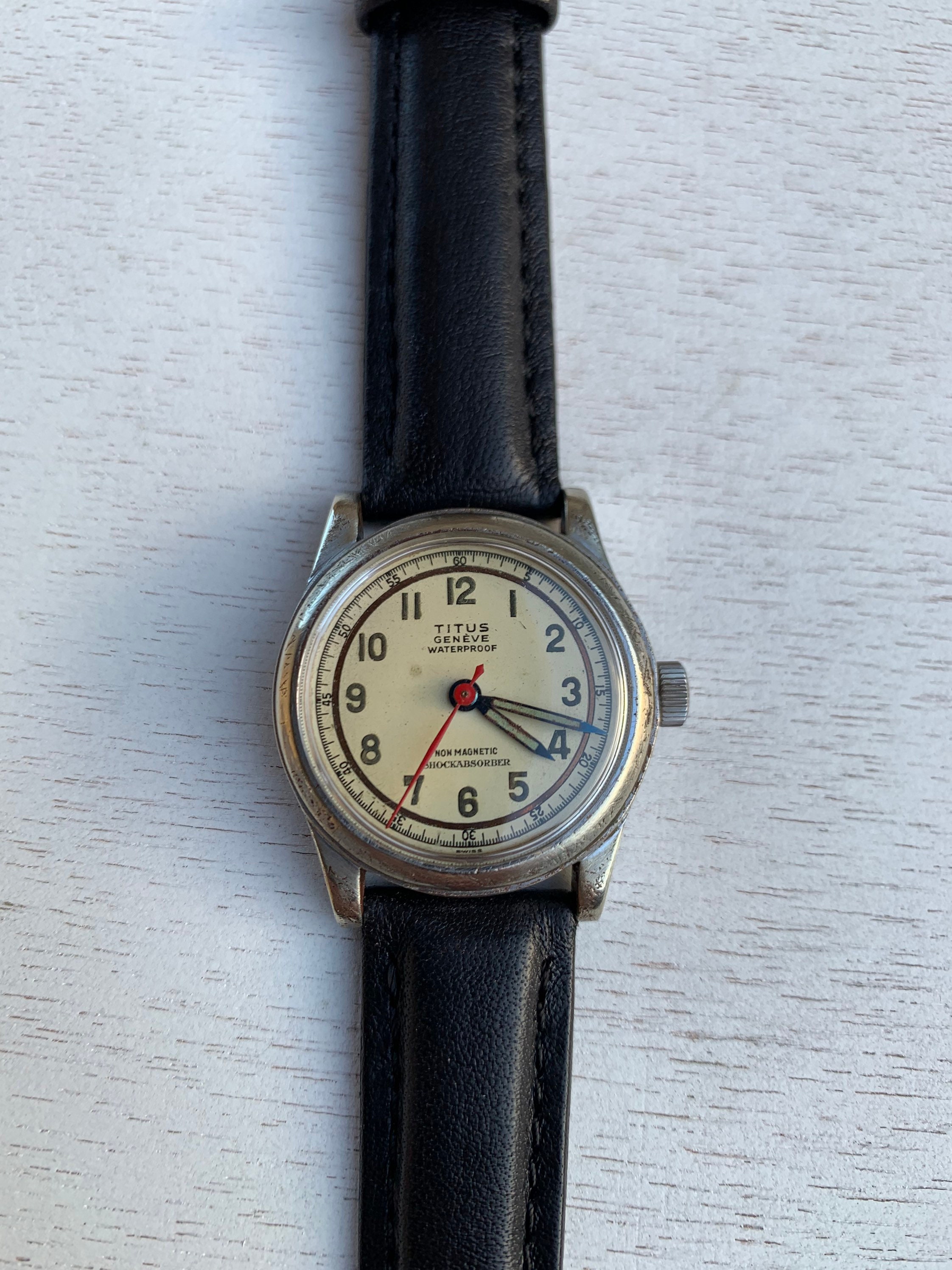 Titus Geneve Waterproof Rare Military Vintage Watch | Etsy Israel