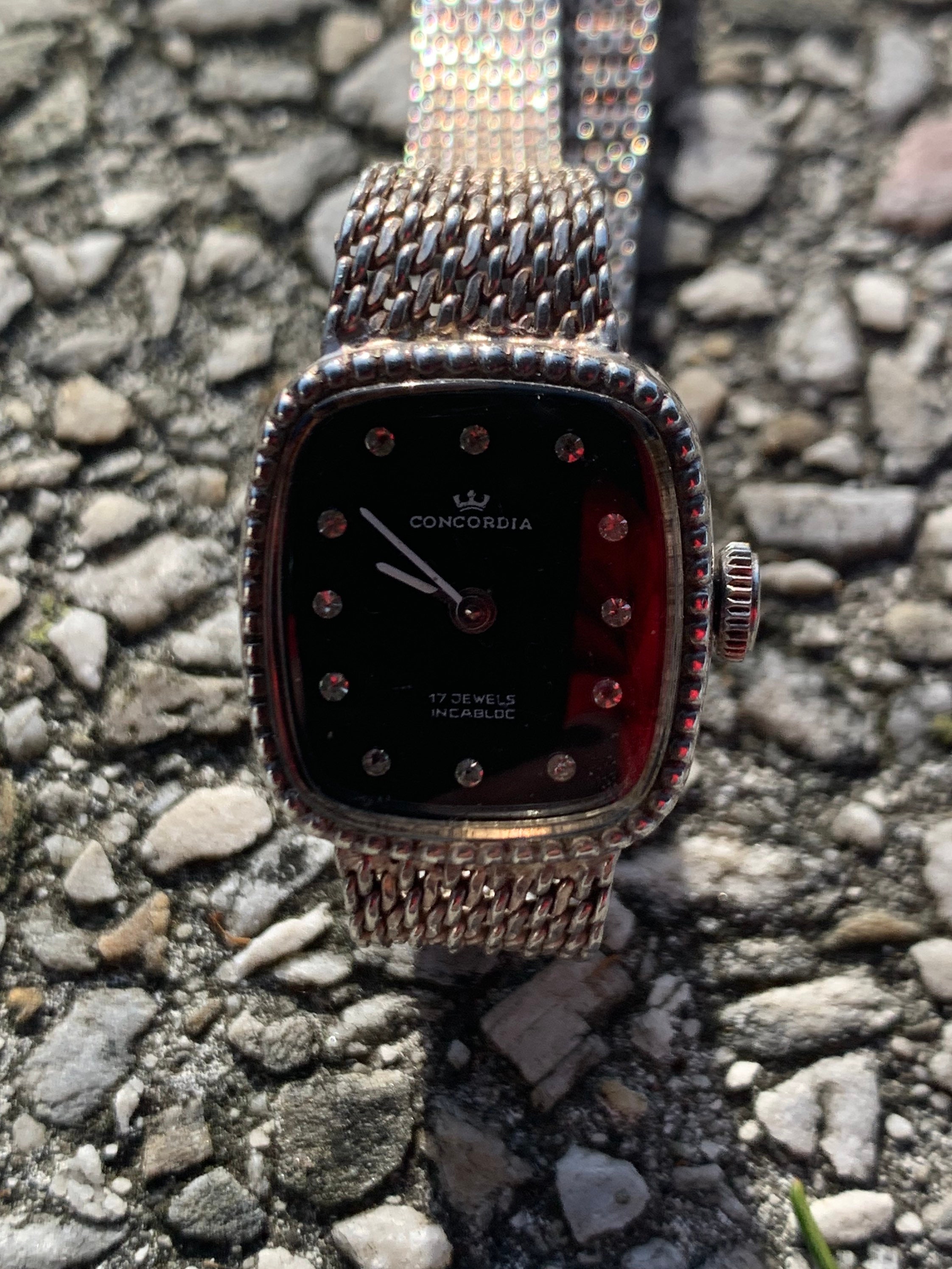 Concordia 17 Jewels Incabloc – Ladies Silver Vintage Watch
