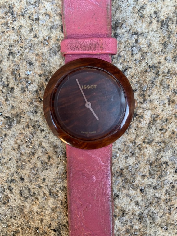 Tissot Wood Watch vintage Watch Etsy France