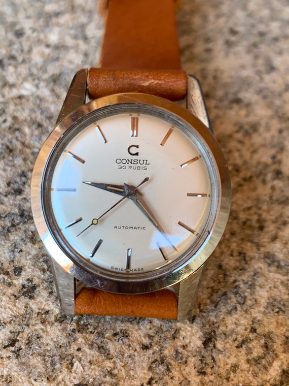Consul 30 Rubis Automatic Vintage Horloge Heren | Etsy