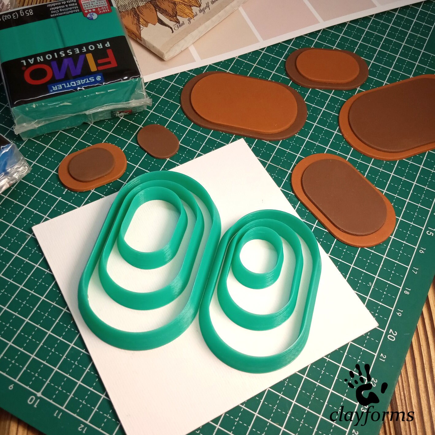 Polymer Clay Cutters. Оval Cutters. Clay Cutter Set. Etsy