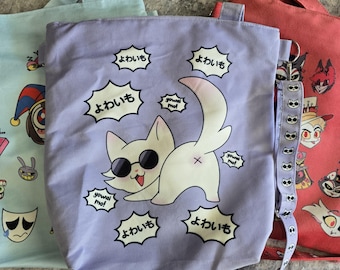 Gojo Cat Crossbody Shoulder Messenger Kawaii Bag