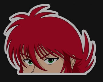 Shuichi Minamino Peeker Vinyl Sticker - Gift - Waterproof - Weatherproof - Decal for Laptop - Computer - Car - Desk - Crafting