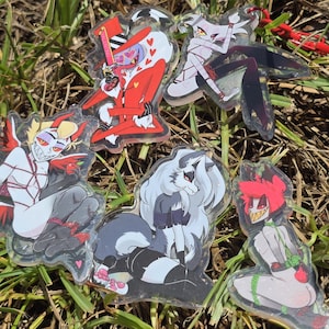 Helluva Hazbin Acrylic Pin and Keychain