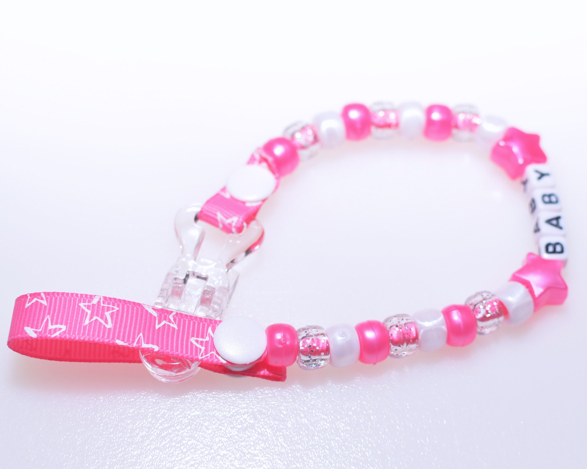 Personalised Dummy Clips for Baby Girl Baby Boy by Star Etsy