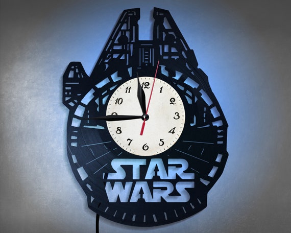 Star Wars Orologio in vinile Stampa astronave Orologio | Etsy Italia