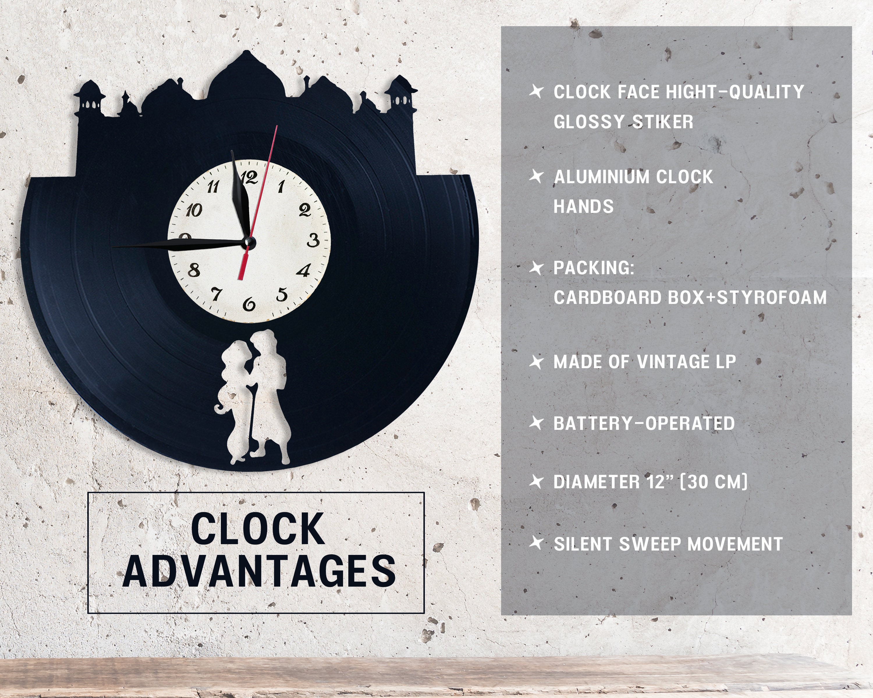 Garage Wall Clock Vinyl Wall Clock Custom Gift Gift for Etsy