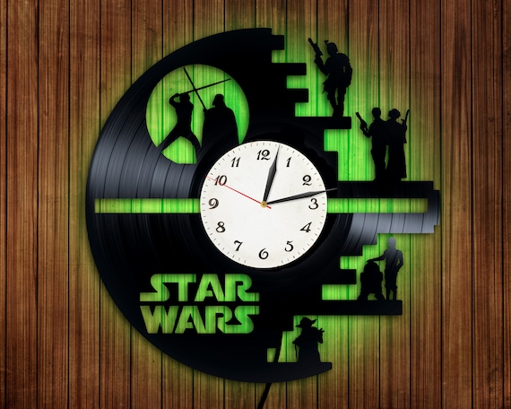 Wall Decor Star Wars Clock Vinyl - Etsy