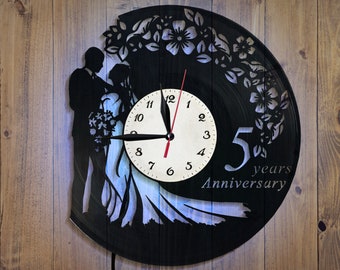 Anniversary- Custom Original Gift Unique Wall Home Decor Vinyl Clock Vinyl Wall Clock Personalised Vinyl Record Wall Clock Art Design Anniversary- Custom Original Gift Unique Wall Home Decor Vinyl Clock Vinyl Wall Clock Personalised Vinyl Record Wall Clock Art Design