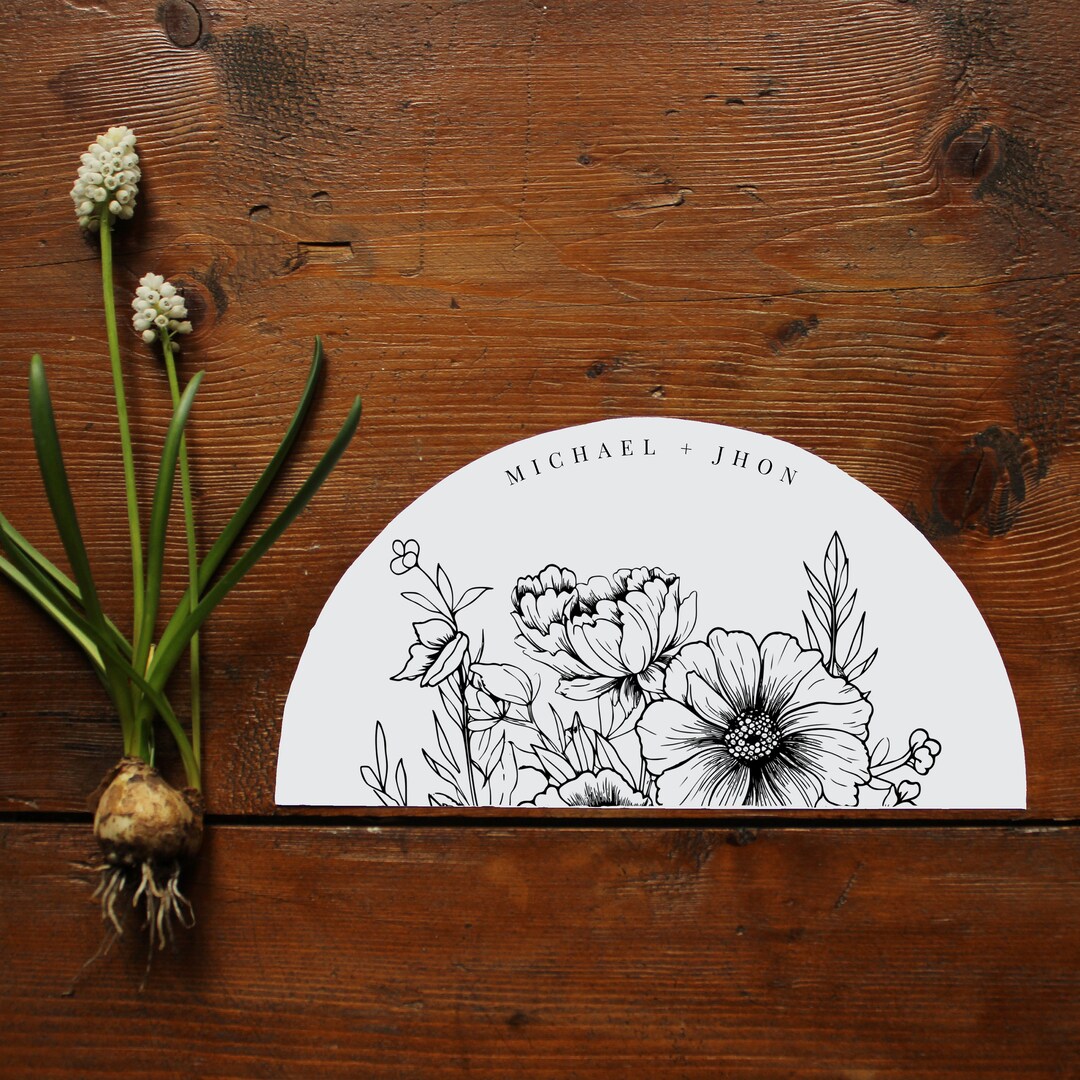 SARZANA Wedding Flowers Fan, Printable Wedding Fan Template, Editable Fan, Botanical Wedding Fan ...