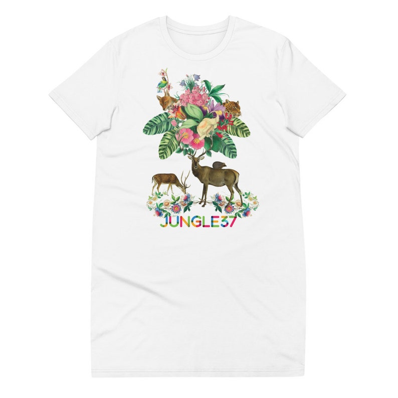 Organic cotton t-shirt dress dear