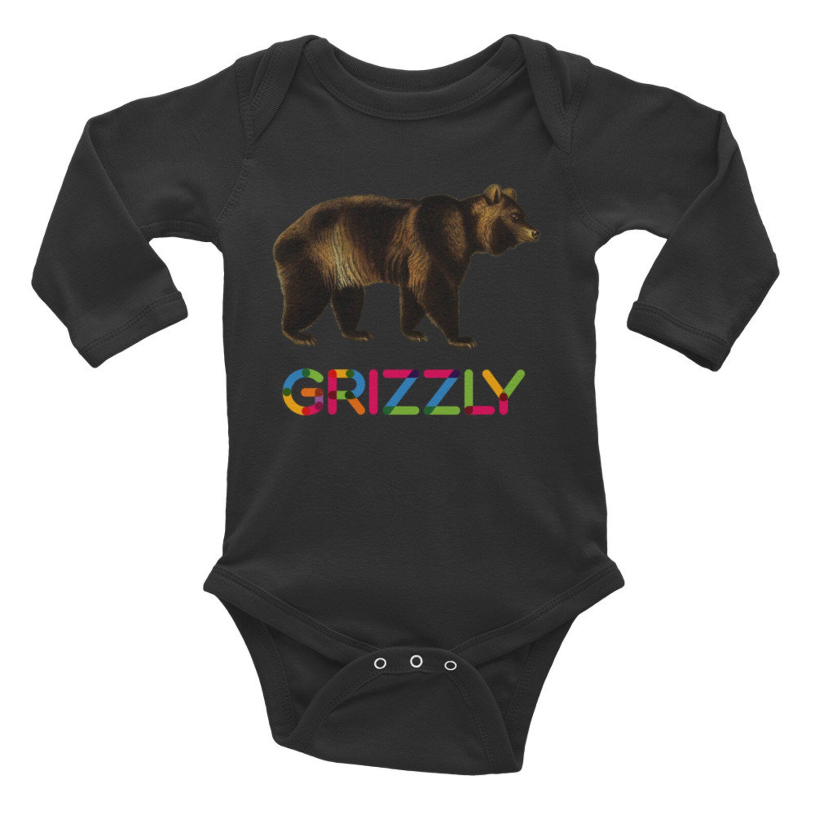 GRIZZLY BEAR ONESIE Baby Bear Onesie Grizzly Baby Suit Etsy