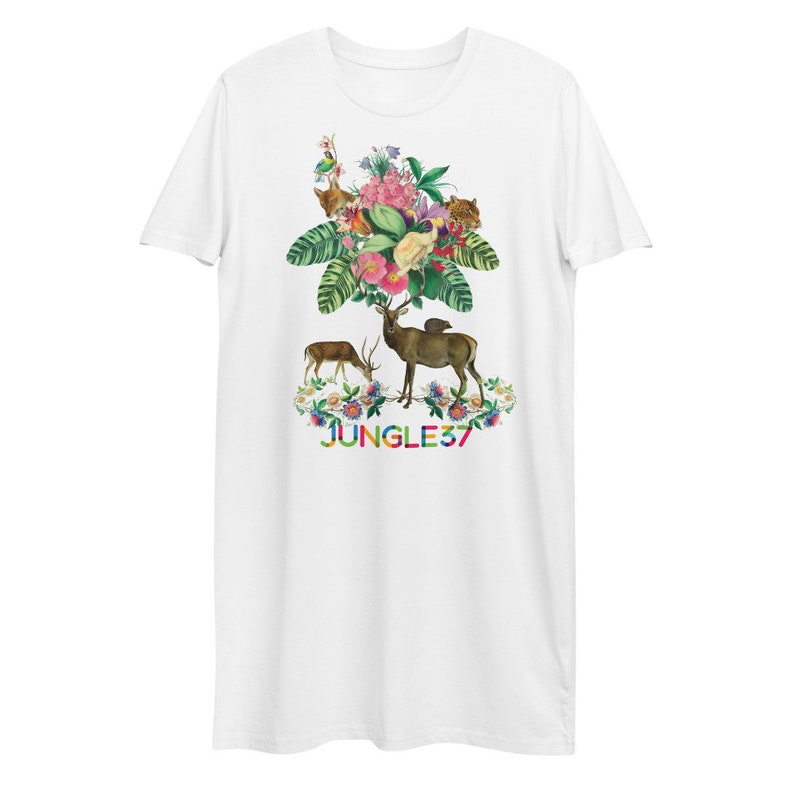 Organic cotton t-shirt dress dear