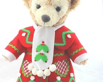 Vestido navideño de Shirelymae hecho a mano, apto para Shirelymae de 43 cm