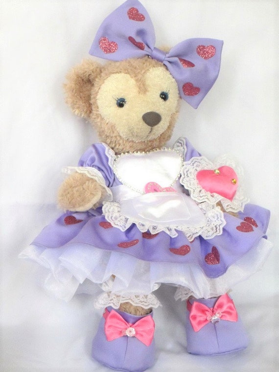 Duffy Clothes Shelliemay Dress Pink-heart Glitter Print Dress
