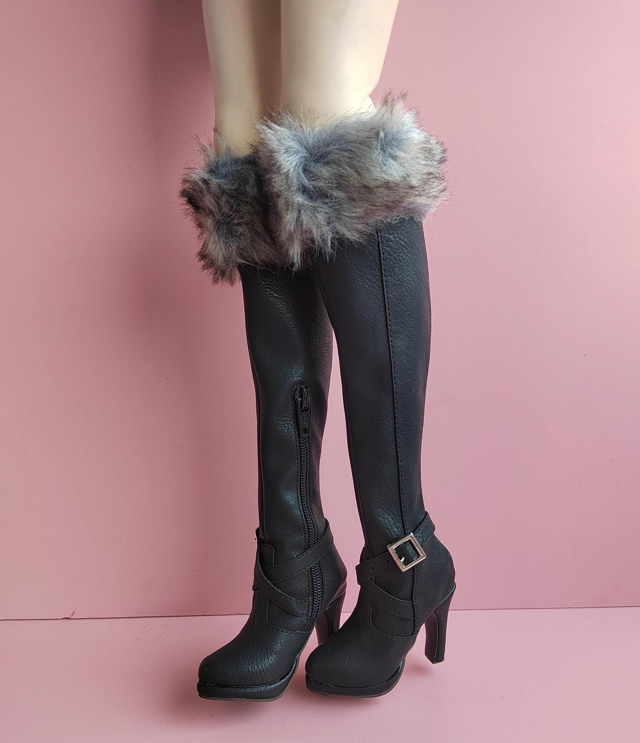 High Heel Fur Boots UK