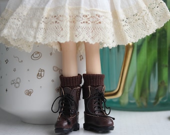 sapatos blythe botas com cadarço marrom
