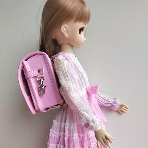 Japanese Style Randoseru School Bag Backpack for BJD Doll 1/3~1/4